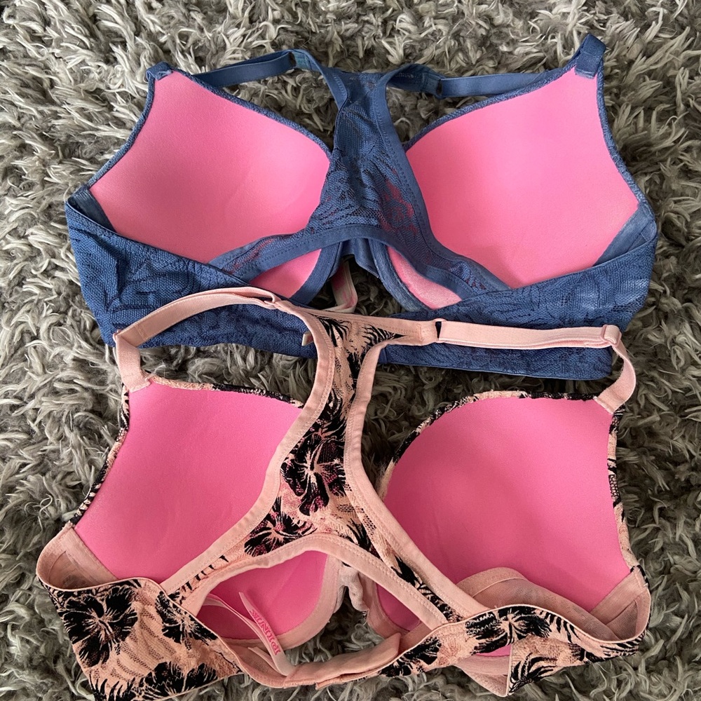PINK Victoria Secret Push-Up Bras - size 34D - Picture 3 of 4